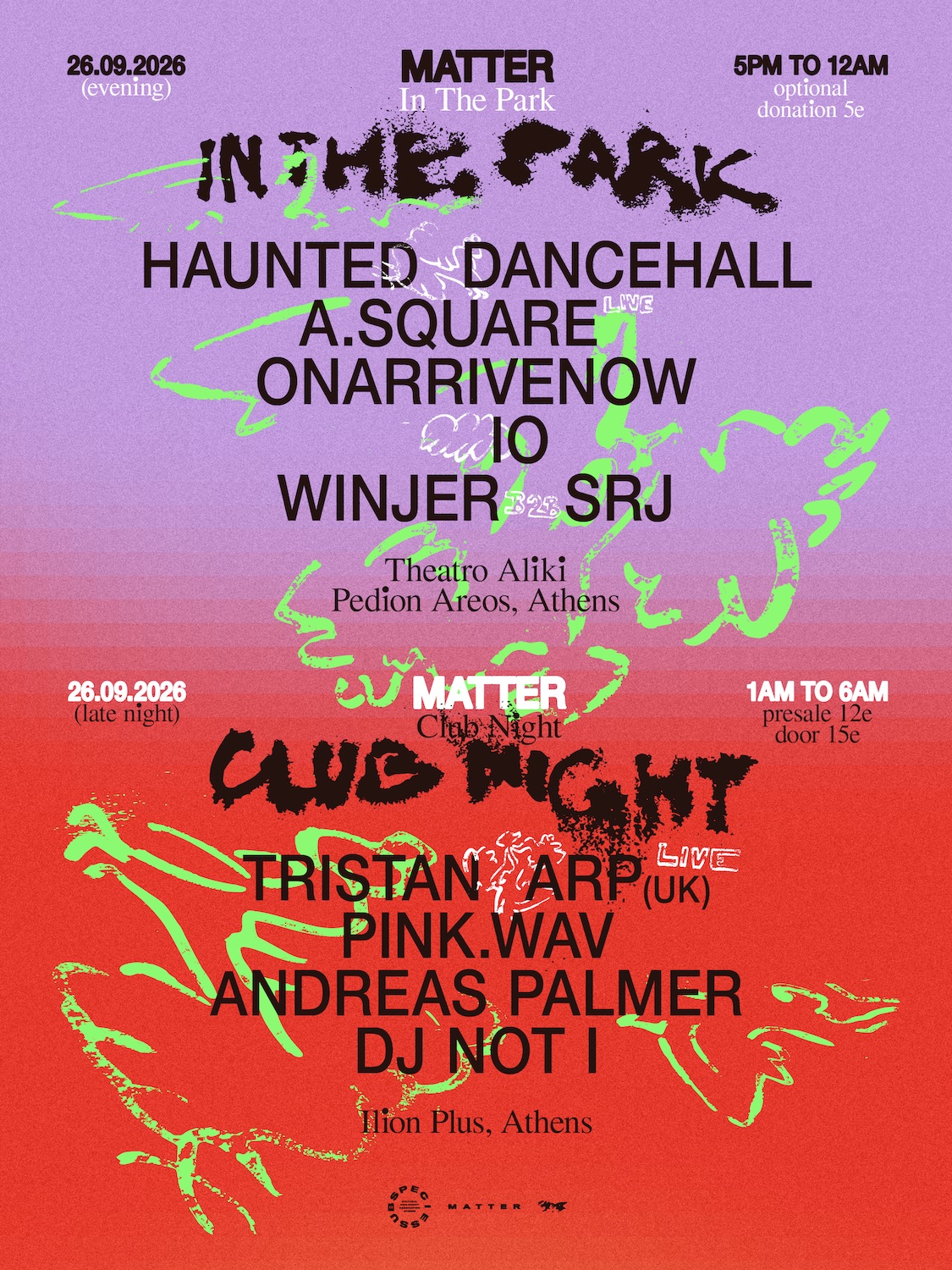 MATTER In The Park & Club Night – 26.09.2026